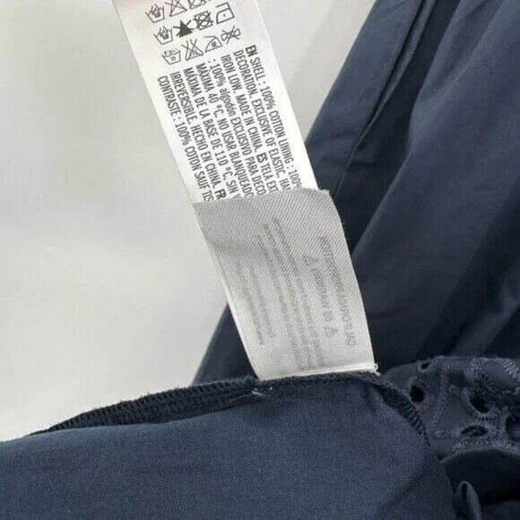 Hyacinth House by Tuckernuck Navy Blue Eyelet Marshall Maxi Dress sz S Small NWT - Picture 6 of 7